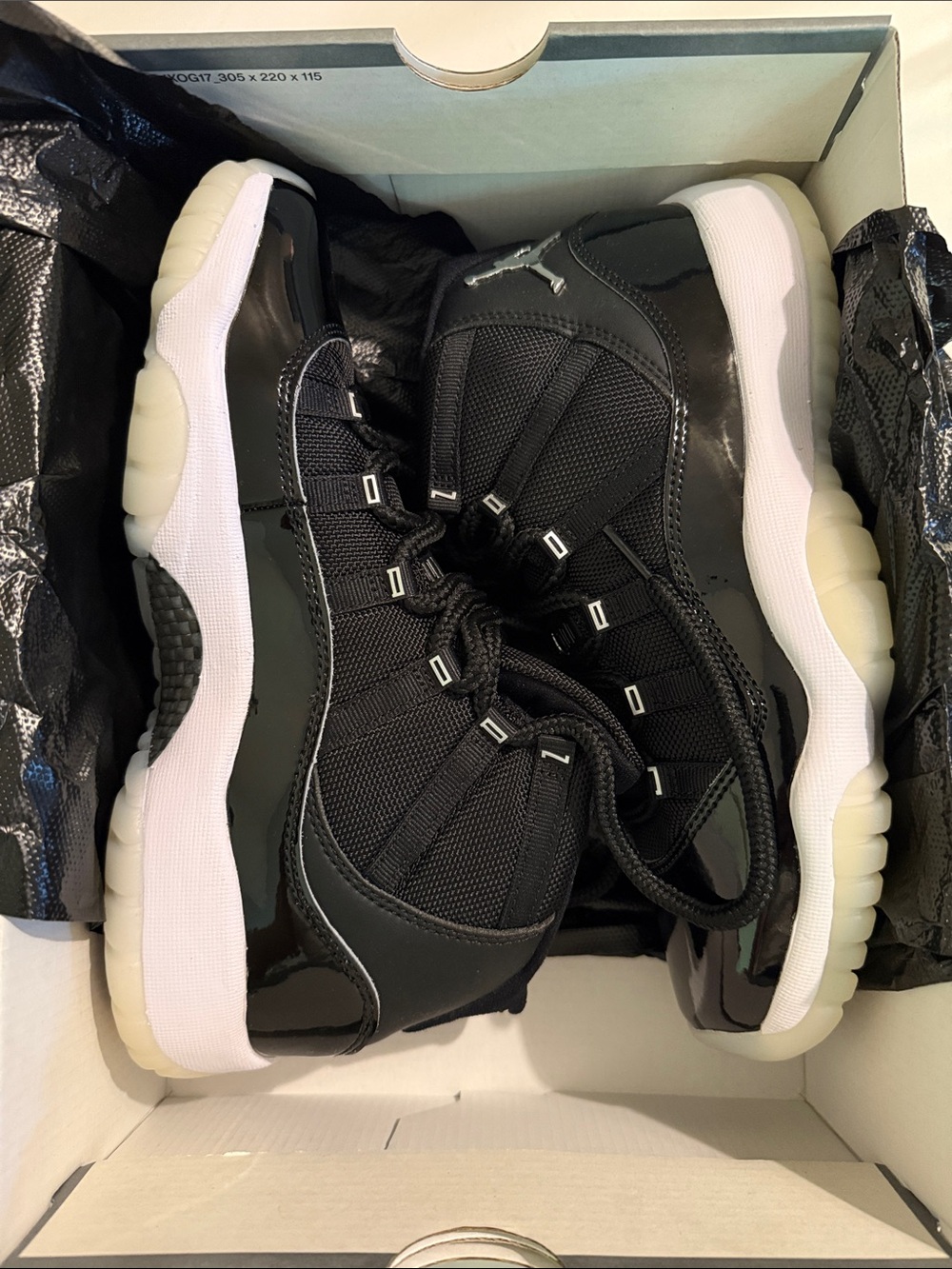 Jordan Retro Low Top Sneakers in Black and White